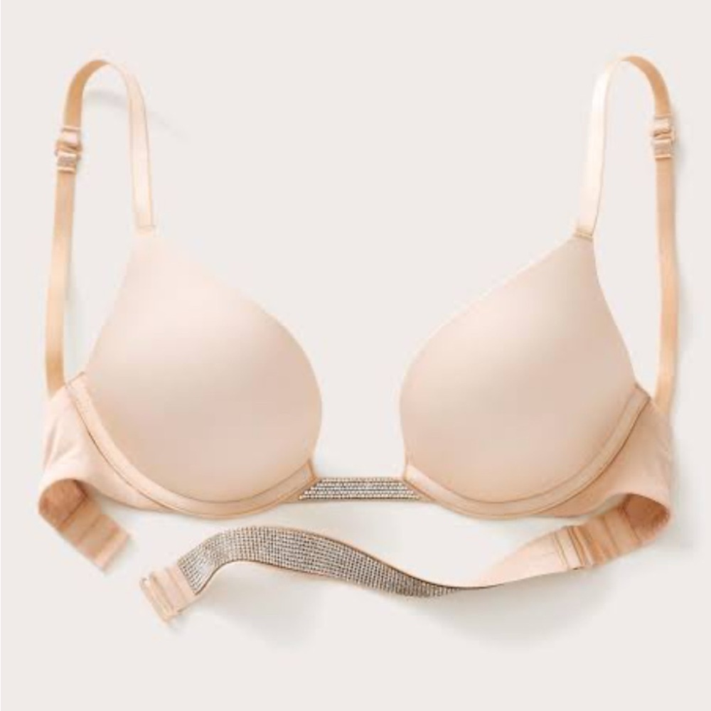 Victoria's Secret Beige Bra with Sparkling Detail